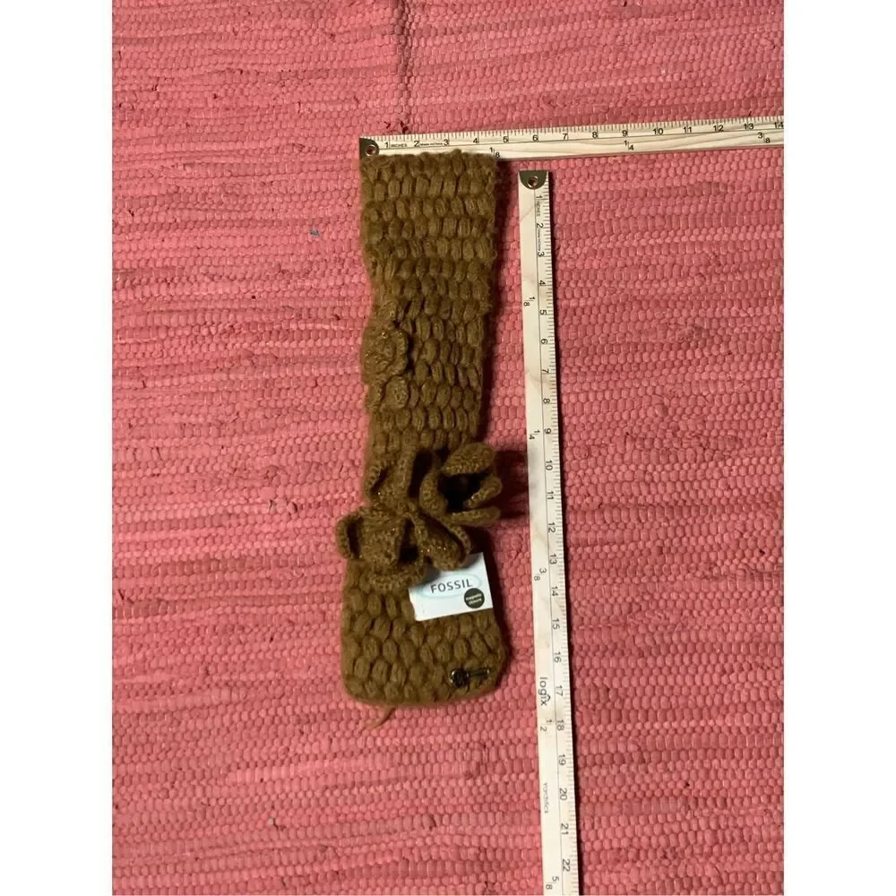 NEW WITH TAGS Fossil Yellow Cable Chunky Knit BEAUTIFUL COLORED Neck Scarf Women
